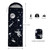 Datura home Kids Sleeping Bag for Boys Girls,Rocket Astronaut Moon Print-Lightweight Warm Portable Outdoor Indoor-Waterproof Cold Weather Resistant Sleeping Bag for Camping Hiking(Rocket)