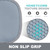 2-Pack Silicone Pot Holders for Kitchen Heat Resistant up to 500°F, Non-Slip Large Hot Pads with Pocket, Quilted Liner Trivets for Countertops Hot Pots and Pans (Gray)