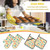 LONSANT Mid Century Fifties Modern Atomic Retro Colors Oven Mitts and Pot Holders Sets of 4 High Heat Resistant Oven Mitts with Oven Gloves and Hot Pads Polyester Potholders for Kitchen Cooking Mitts