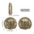 Spinner DND Dice Set, Fingertip Gyro Metallic DND Dice, DND Starter Set, Dungeon Gears Dice Spinner for DND Dice Set, D&D Gifts with Gift Box, Role Playing Game Board Game Accessories, Bronze