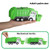 Y.L. DOYMX Toy Garbage Truck - Trash Truck Toys w/Play Mat, 4 Pcs 6 Inch Friction Powered Small Garbage Truck Toy, 8 Signposts, 4 Trash Bins with 108 pcs Trash Cards for Boys Age 3+ Toddlers Kids Gift