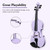 ADM Acoustic Violin for Kids Beginners,1/2 Size Acoustic Violin Fiddle for Teens Students Violin Starter Kit with Hard Case, Shoulder Rest, Bow, Violin Music Stand and Strings,Purple