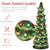 Best Choice Products Set of 3 Ceramic Christmas Trees, Pre-Lit Hand-Painted Tabletop Holiday Decoration w/Multicolor Bulbs, LED Lights – Green