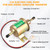 12V Electric Fuel Pump Universal Low Pressure Transfer Inline Fuel Pump for Motorcycle Carburetor Lawn Mower Gas Diesel Engine 2.5-4psi HEP-02A