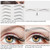 Maitys 12 Sheets 108 Pairs 4D Hair Like Waterproof Eyebrow Tattoos Stickers Temporary Transfer Brows Decal Peel off Fake Eyebrow Sticker Instant Authentic Brow Decal for Women(Lovely Style)