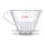 Melitta Coffee Dripper for 2-4 Cups Clear Filter with 1x2 Major Spoon, Plastic CF-T 1x2
