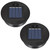 2 Pack Solar Lights Replacement Top - 7 lumens LED Solar Panel Lantern Lid Lights , Lantern ​Light Replacement , Outdoor Solar Replacement Parts , Garden Patio Decor Light up Your Space (2.76in)