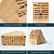 KITCHENDAO 20 Slot Bamboo Knife Block without Knives, Universal Knife Holder for Kitchen, Holding Multiple Types of Knives, Countertop Butcher Block Knife Stand for Easy Kitchen Storage