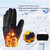 YukiniYa Kids Gloves Winter Waterproof Coating Warm Thick Fleece Touchscreen Anti-Slip for Boys Girls 3-15 Years Cycling School