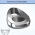 AAproTools Stainless Steel Bedpans Firm Thick Stable Bedpan Heavy Duty Smooth Countoured for Male Female Bed-Bound Patient Personal Care