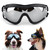 Dog Goggles Medium Large Breed, Dog Glasses Sun Protection Windproof Waterproof Dustproof, Pet Glasses Anti-Broken Anti-Fog with Adjustable Strap for Driving Motorcycle Swimming Surfing