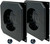 iMBAPrice 8141F-2 Black Color Non- Metallic Light Fixtures Siding Mounting Block with Built-in Electrical Box for All Siding Types, 2-Pack