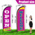 Buryeah 2 Sets Now Open Flag Banner for Business Advertising 7 ft Feather Flag Sign with Flagpole Ground Stake Portable Bag (Purple)