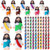 Bememo 100 Pcs Jesus Toys Little Tiny Jesus Figurine Miniature Doll to Hide and Seek Classic Religious Gifts for Easter Egg Stuffers