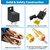 Ronybuy Electric Fan Relay Kit 40 AMP Automotive Relay Thermostat Switch Kit for Radiators Fans Temperature Sensor Switch 185 On 175 Off, Waterproof 12V Electric Cooling Fan Relay Switch Wiring Kit