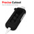 Fretime Silicone Protective Case for Bousnic Dog Shock Collar 650 Remote with Carabiner and Strap (Black)