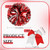 Hanaive Cheerleading Pom Poms and Large Cheerleader Hair Bow 12 Inch Large Metallic Cheer Cheerleader Pom Poms for Sports Team Spirit Cheering(Red and Silver Mixed,Glitter)