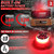 OPL5 Remote Control Red Beacon Light, Rechargeable Wireless Red Flashing Lights with Magnetic, High Low Brightness, 15 Modes Mini Emergency Warning Safety Light for Snowplow Tow Work Trucks Tractor