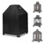 Outdoor Fireplace Cover,Heavy Duty 600D Square Chiminea Fireplace Cover,Pagoda Fire Pit Cover,25" L x 25" W x 39" H,Black.