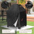 Outdoor Fireplace Cover,Heavy Duty 600D Square Chiminea Fireplace Cover,Pagoda Fire Pit Cover,25" L x 25" W x 39" H,Black.