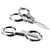Haligily Folding scissors,TSA-Compliant and Portable,Compact enough to fit in your purse,Safe Portable Travel,small,Stainless Steel Retractable Scissors,fishing scissors,2 Pcs