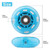 Wheelgoo 8pcs Inline Skate Wheels Led Light-Up Wheels 64/70/72/76/80mm w/Bushings 85-88A for Kids and Youth Beginners Children's Inline Skates Indoor/Outdoor Use (Blue, 64mm)