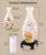 Pintoo 3D Puzzle Vase Unique Flower Vase Made by 160 Curved Plastic Puzzle Pieces House Warming Gift for Flower Arrangements and Home Decoration - [S1035] (Translucent, Flowers and Birds)-1765338002