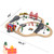 Giant bean 72PCS Fire Station Wooden Train Track Electric Train Set, Gift Packed Toy Railway Kits for Kids, Toddler Boys and Girls 3,4,5 Years Old and Up, Christmas Birthday Gift Toy for Kids-1765338228