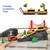 Giant bean 72PCS Fire Station Wooden Train Track Electric Train Set, Gift Packed Toy Railway Kits for Kids, Toddler Boys and Girls 3,4,5 Years Old and Up, Christmas Birthday Gift Toy for Kids-1765338228