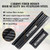 Rowa Door Sill Guards for Jeep 2018-2025 Wrangler JL JLU & 2020-2025 Gladiator JT, Carbon Fiber Pattern 304 Stainless Steel Door Entry Guard Full Coverage for Door Sill Protector (Patent Design)-1765338706