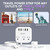 European Plug Adapter, Unidapt US to UK Europe Power Strip for EU/UK/US with USB C and 4 USB Ports, 3 AC Outlets, Wall Mountable, 5ft Extension Cord, for Travel Cruise Ship Home