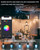 Dynamic C9 Christmas Lights Outdoor, 33Ft 50 LED Smart RGB, APP Remote Controlled, Connectable Waterproof Music Xmas Eaves Decoration