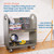 ECR4Kids Mobile Book Cart with Countdown Timer, Classroom Bookshelf, Grey Wash