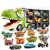 JOYIN 13 in 1 Dinosaur Toys for Kids 3-5, Dinosaur Truck with 12 Pull Back Cars, Birthday Gifts Toys for 3 4 5+ Year Old Boy, Transport Carrier Truck for Toddlers, Christmas Great Gifts for Grandkids-1765343188