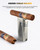 FANKAI Cigar Lighter 4-Torch Jet Flame - Cigar Punch, Holder, Draw Enhancer, Windproof Refillable Butane Lighter with Gift Box, Multi-Functional Smoking Accessories