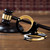 Handcuffs with Two Keys & Case| Heavy Duty Black and Gold Steal Professional Grade | Bend/Break Free Secure Handcuffs