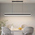 Matven Linear Pendant Lights Kitchen Island, Dimmable LED Chandeliers for Dining Room, Modern Billiard Room Pool Table Light Ceiling Pendant Lamp for Bar Office, Black, Adjustable Height-1765344761