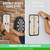 GoSports Dry Erase Steel Darts Scoreboard - Cricket and 01 Dart Games with 2 Magnetic Markers