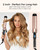 2 Inch Curling Iron Extra Long Barrel for Long Hair, Large Barrel Curling Wand Ceramic Tourmaline with LCD Display,10 Temps, Dual Voltage