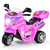 HONEY JOY Pink Kids Motorcycle, 6V Motorcycle for Kids, LED Headlights, Music, Pedal, Storage Trunk, Horn, 3-Wheeler Ride On Motorcycle, Gift for Boys Girls(Pink)