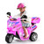 HONEY JOY Pink Kids Motorcycle, 6V Motorcycle for Kids, LED Headlights, Music, Pedal, Storage Trunk, Horn, 3-Wheeler Ride On Motorcycle, Gift for Boys Girls(Pink)