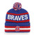 47 Atlanta Braves Mens Womens Cooperstown Bering Cuff Knit Stretch Fit Royal Blue Team Color Logo Beanie-1765348701