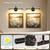 JOOSENLUX LED Picture Light Hardwired Matte Black Modern Picture Lights for Paintings 16.54'' Inch Long Swing Arm Metal Art Lights Warm White 3000K
