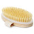 Dry Brushing Body Brush - Best for Exfoliating Dry Skin, Lymphatic Drainage and Cellulite Treatment - Organic Spa Exfoliator and Massage Scrub Brush with Natural Boar Bristles (Oval)
