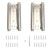 AnvFlik 2Pack 8inch Double Action Spring Hinges, Self Closing Door Hinges for Cafe Saloon Pub Swinging Doors, 201 Stainless Steel, Including Pins and Screws