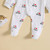 Aoswep - "I Love DAD Mum Lovely Solid Letters Printed Long-Sleeve Baby Jumpsuit (0-3 Months)