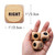 Bilywey 3pcs Left Right Center Game Dice 1 inch Beech Wood Dices with Drawstring Bag (3 pcs)