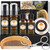 XIKEZAN Men's Beard Grooming Kit - Sandalwood Oil, Wash, Balm, Comb, Brush, Scissors, Bag, E-Book, Gift for Him