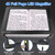 4X Magnifying Glass for Reading, 10＂x 6＂Large Full Page Magnifier with 50 Ultra-Bright LED Lights, Evenly Lit Perfect for Low Vision Person and Seniors