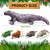 Lenwen 5 Pieces Komodo Dragon Plush Toy Set 26 Inch Monitor Lizard Stuffed Animal with 4 Plush Baby Lizards, Stuffed Komodo Dragon Plush Giant Lizard for Boy Girl Birthday Gift Pet Party Favor
